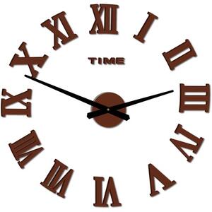 Stylesa Nástěnné hodiny nalepovací římská čísla 2D OLIVA P031 i černé