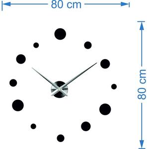 Sentop - Velké nástěnné hodiny na zeď tečka DEKORAJ S044S aj černé