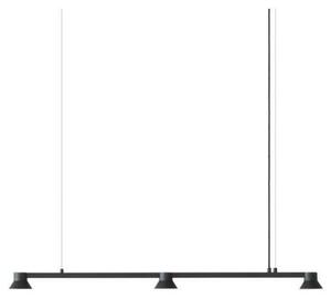 Závěsná svítidlo Normann Copenhagen, stmívatelné, Černá, Jídelna, Hliník