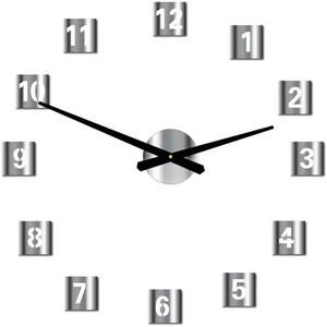 Nástěnné hodiny čtvercové hodiny na stěnu z plastu STYLESA 019S