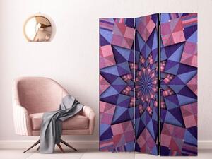 Murando DeLuxe Paraván hvězdná mandala - růžová fialová 135x172 cm