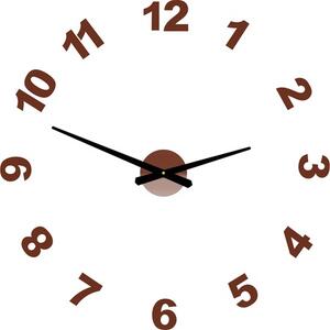 Sentop nástěnné hodiny na zeď nalepovací čísla P047 OPTIC ai černé