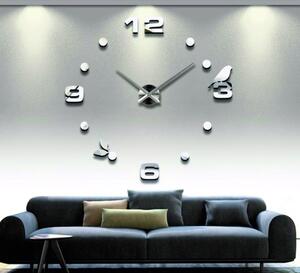 Stylesa Zrcadlové hodiny na zeď nalepovací DIY PAJPA i černé SZ006