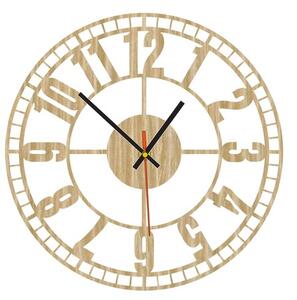 Stylesa - Dřevěné nástěnné hodiny topoľ X0070