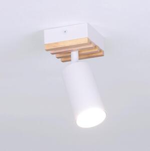 Brilagi - Bodové svítidlo SELE WOOD ACOUSTIC 1xGU10/30W/230V bílá/dřevo