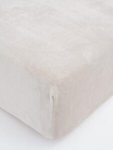 MK Lůžkoviny Prostěradlo mikroplyš Deluxe 90 x 200 cm - přírodní