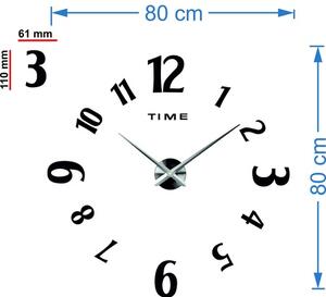 Sebtop Moderní nástěnné hodiny CHARLIE S035 i černé