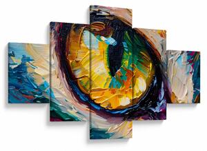 Obraz - Malba kočičího oka (125x70 cm)