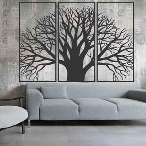 Dřevěný obraz na zeď - třídílný set s motivem stromu a větví | SENTOP PR0190