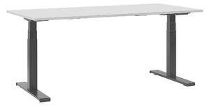 Psací stůl šedo-černý elektricky nastavitelný 180 x 80 cm DESTIN II