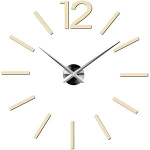 Stylesa Moderní nástěnné hodiny DIY 3D EXPQZ X0081 ii černé