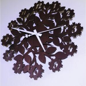 Sentop - nástěnné hodiny na zeď z dřevěné překližky kvet PR0343 i černé