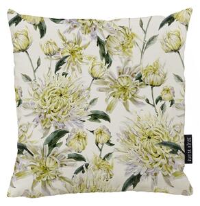 Povlak na polštář vintage chrysanthemum, canvas bavlna