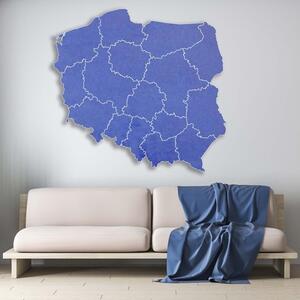 Dřevěná nástěnná mapa Polská republika - 16 dílků | SENTOP M003