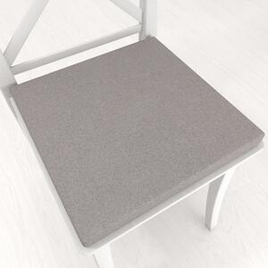 Biante Čtvercový podsedák BKR-503 Šedá režná - 38x38x3 cm