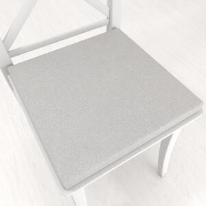 Biante Čtvercový podsedák BKR-501 Světle šedý - 38x38x3 cm