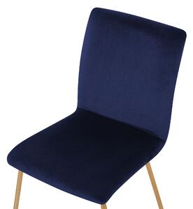 Sada 2 židlí modrá RUBIO