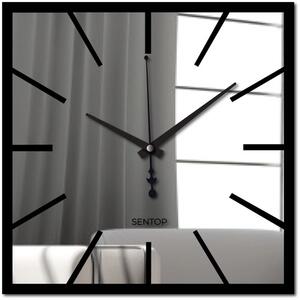 Nástěnné hodiny Sentop X0100 plexisklo zrcadlo i černé