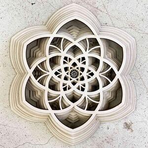 3D obraz Sentop Mandala klidu přírodní až 90 x 100 cm