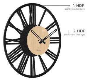 Nástěnné hodiny římské číslice - Sentop | HDFK028 | javor