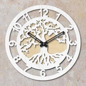Dřevěné hodiny na zeď strom arabská čisla| SENTOP PR0364-A
