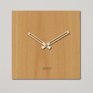 Minimalistické hodiny na zeď - Sentop čtverec | HDFK036 | dřevěné
