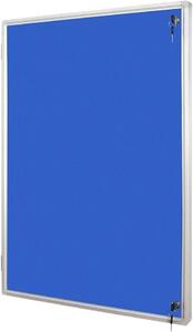 Vnitřní textilní vitrína, modrá, 1000 x 1300 mm