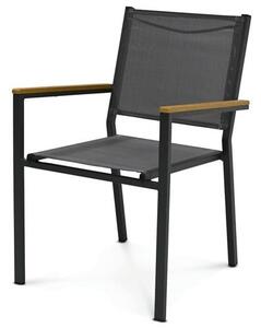 Zahradní židle Autronic šedá kov AAZC-L1303 GREY