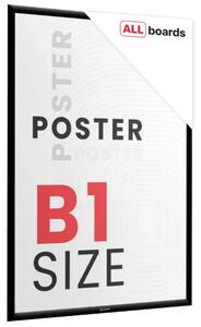 Plakátový rám B1 OWZ – černý, zacvakávací, FRAME_B1BK