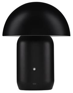 Nova Luce Černá kovová nabíjecí stolní LED lampa Pois