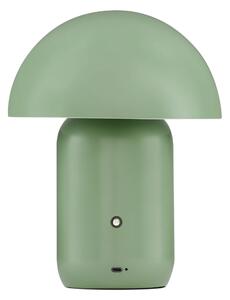 Nova Luce Zelená kovová nabíjecí stolní LED lampa Pois