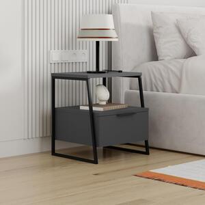 Noční stolek Houseland Pal antracitově šedý