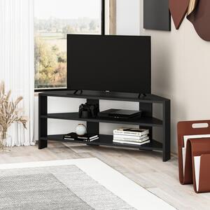 Rohový TV stolek Houseland Thales vintage černý