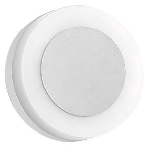 BRUMBERG 10030 LED nástěnné světlo, kulaté, bílá, Bílá / opál, Chodba, Hliník