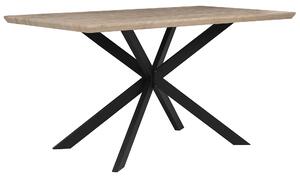 Jídelní stůl 140 x 80 cm, světlé dřevo s černým SPECTRA