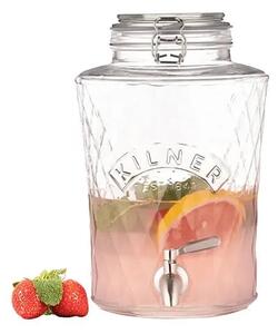 Kilner Skleněný soudek Diamond 5 l – Luxusní nápojový dávkovač s nerez kohoutkem 0025.107