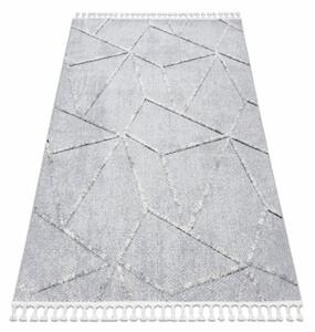 Koberec SEVILLA Z791C mozaika šedý / bílý Fredzle berber marokánský shaggy