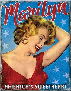 Plechová cedule Marilyn Monroe Sweetheart 40 cm x 32 cm
