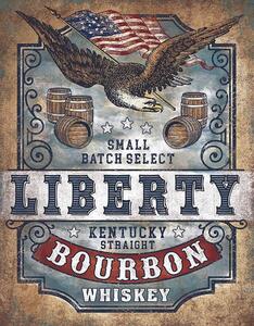 Plechová cedule Liberty Bourbon 32 cm x 40 cm