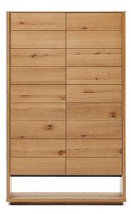 Skříň v dekoru dubu v přírodní barvě 100x163,5x40 cm Alguema – Kave Home