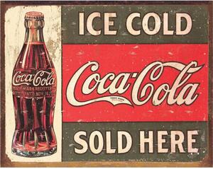 Plechová cedule Coca Cola 1916 Ice Cold 32 cm x 40 cm