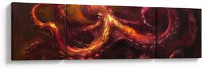 Obraz - Chobotnice, olejomalba (170x50 cm)