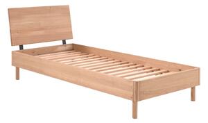 Jednolůžková postel z dubového dřeva s roštem 90x200 cm v přírodní barvě Forrest – Vipack