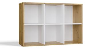 TP Living Regál Malax Mini 90 cm dub artisan/bílý
