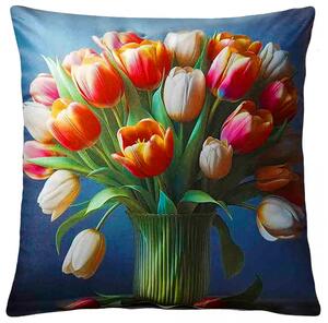 Dekorační polštář TULIPÁNY VII. 40x40 cm Mybesthome Varianta: Povlak na polštář, 40x40 cm