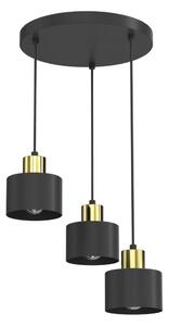 Lustr na lanku PARKLA 3xE27/15W/230V černá