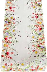 Vzorovaný ubrus - běhoun na stůl SPRING MEADOW I. 40x140 cm Mybesthome