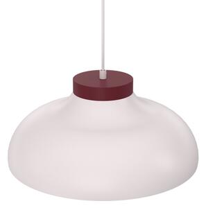Lustr na lanku BASCA 1xE27/15W/230V krémová/burgundy