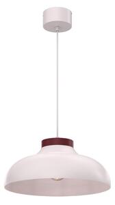 Lustr na lanku BASCA 1xE27/15W/230V krémová/burgundy