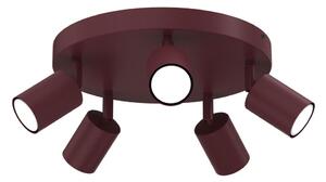 Bodové svítidlo FUN 5xGU10/8W/230V burgundy